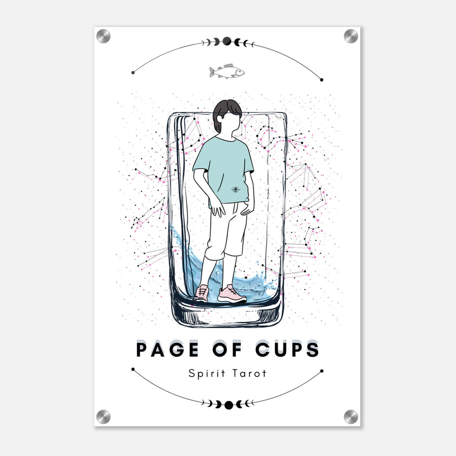 Page Of Cups By Bella - Acrylic Print