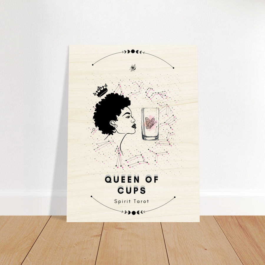 Queen Of Cups By Bella - Wood Print