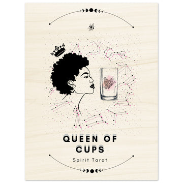 Queen Of Cups By Bella - Wood Print
