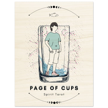 Page Of Cups By Bella - Wood Print